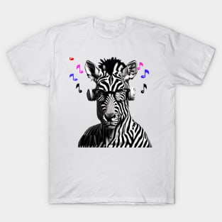 A music zebra T-Shirt